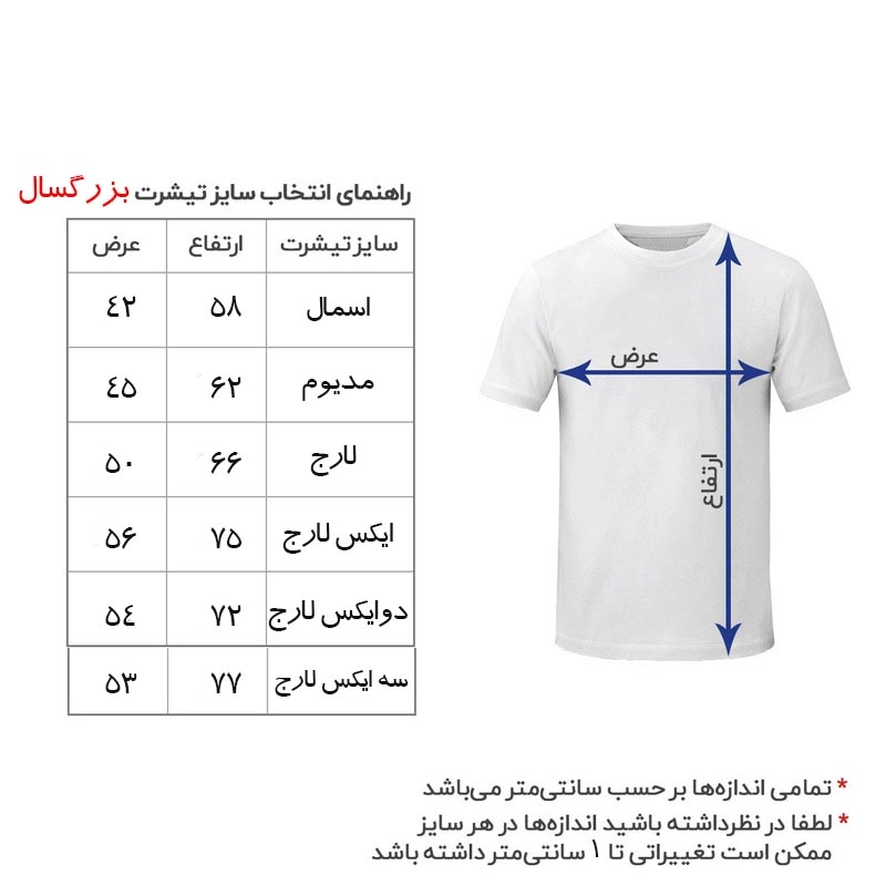 سایزبندی بزرگسال